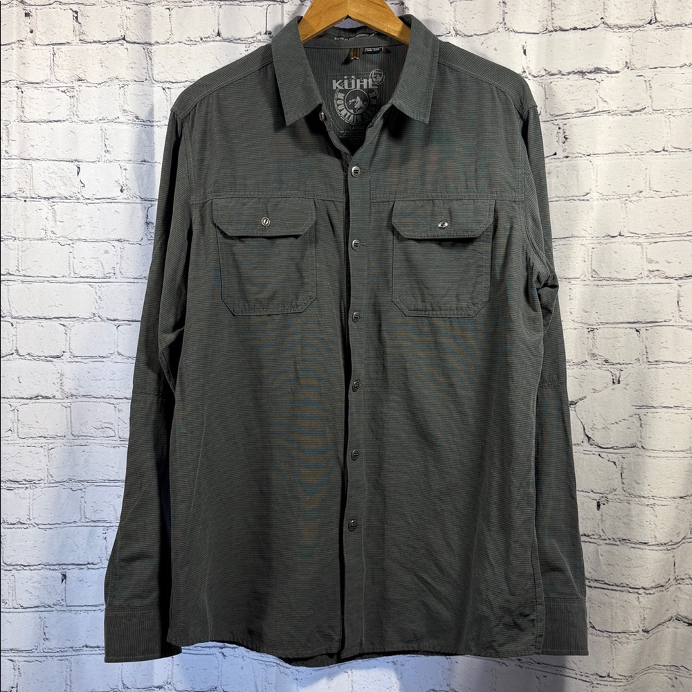 Kuhl Men's Charcoal Button-Down Shirt